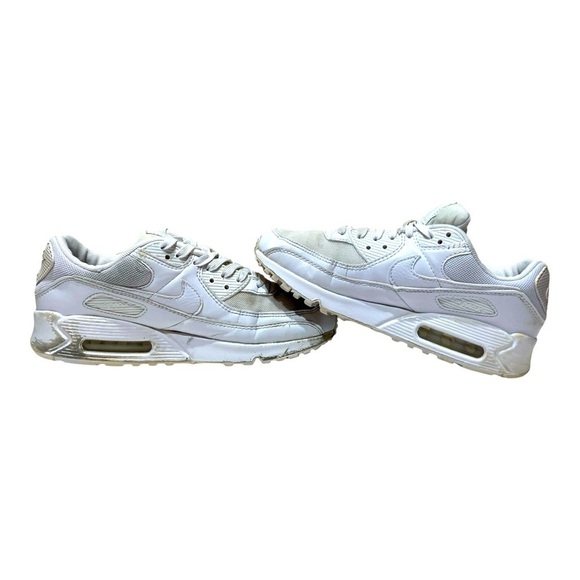 Women’s Nike Air Max 90 Triple White Sneakers - Picture 3 of 8